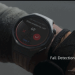 Pantalla del teléfono mostrando la app de salud conectada al HUAWEI WATCH GT 6, con opciones para medir sueño, estrés y ritmo cardíaco.