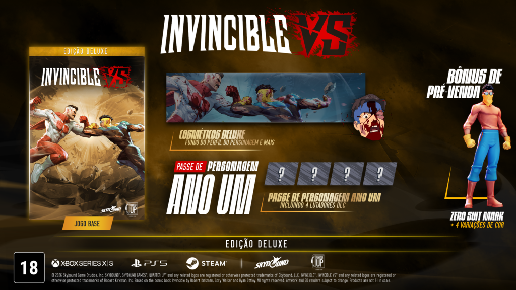 Personajes de Invincible VS peleando en combate 3v3 con estilo brutal