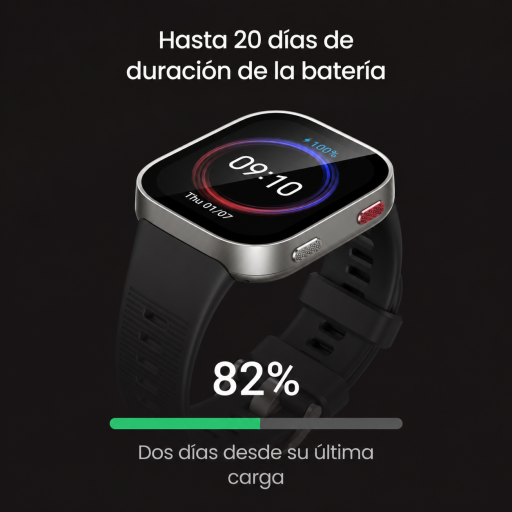fitness real smartwatch pantalla brillante exterior