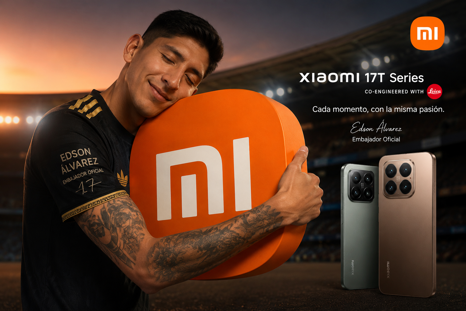 Xiaomi fichó a Edson Álvarez y esto revela algo importante sobre el futuro de los smartphones en México