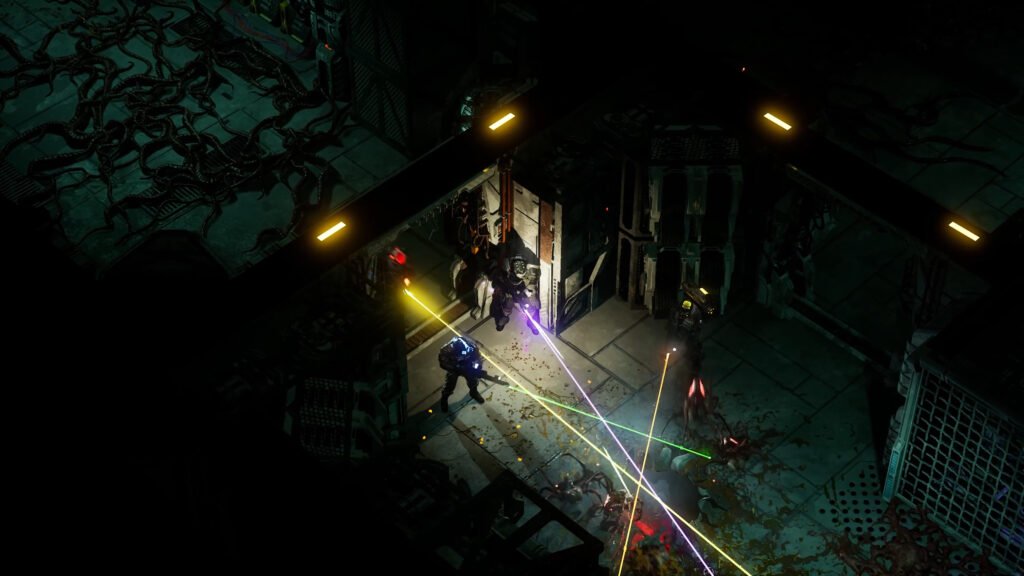 DarkSwarm shooter cooperativo planeta hostil exploracion