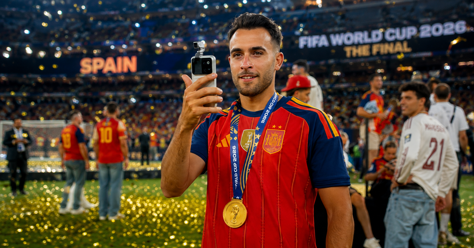 El celular HONOR que debutó en el MWC terminó grabando la celebración del campeón del mundo