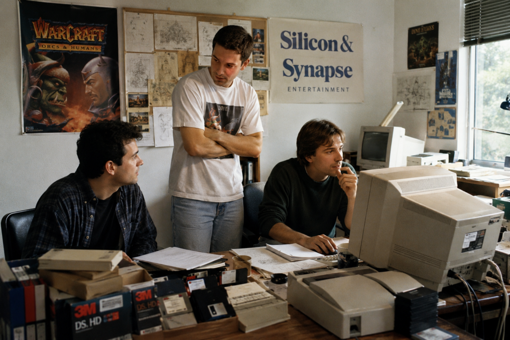 Recreación del pequeño estudio donde comenzó Blizzard Entertainment cuando aún era conocida como Silicon & Synapse en 1991.