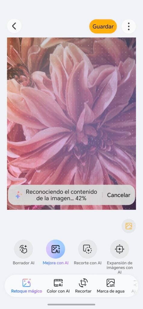 Funciones de edición mediante inteligencia artificial en MagicOS 10
