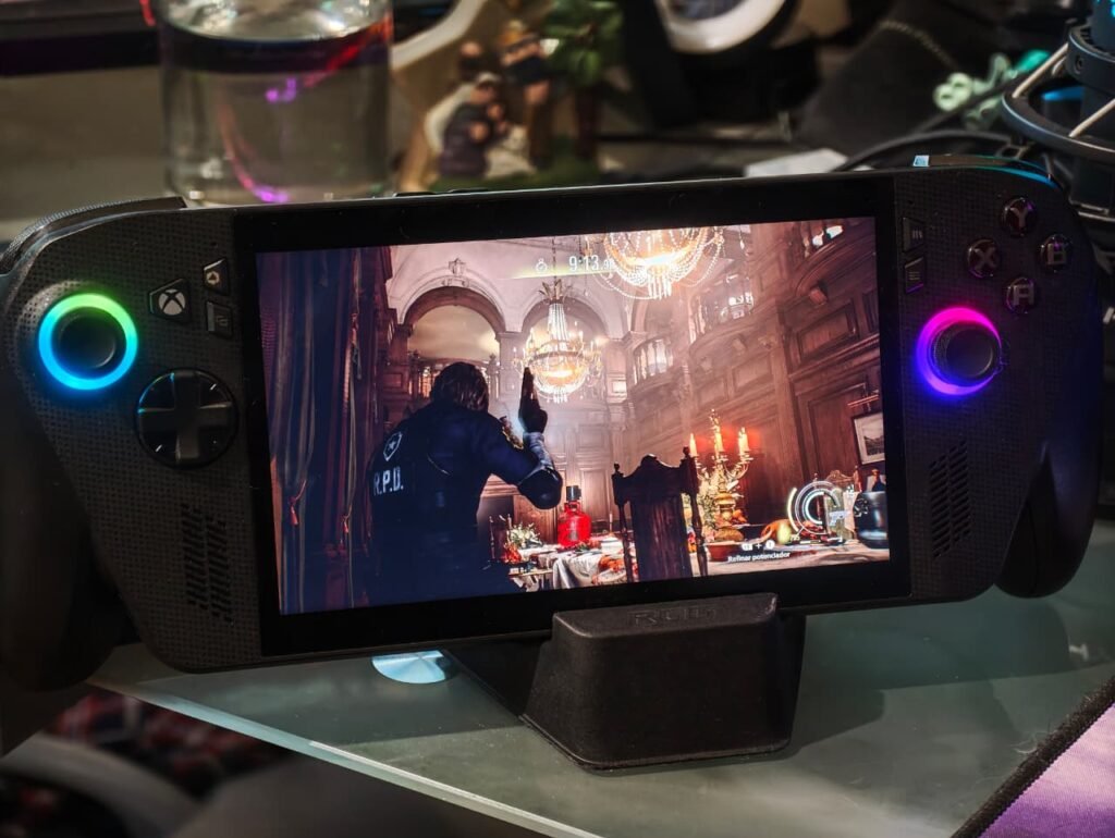 Gameplay de Resident Evil 9 Requiem ejecutándose en la ROG Ally X