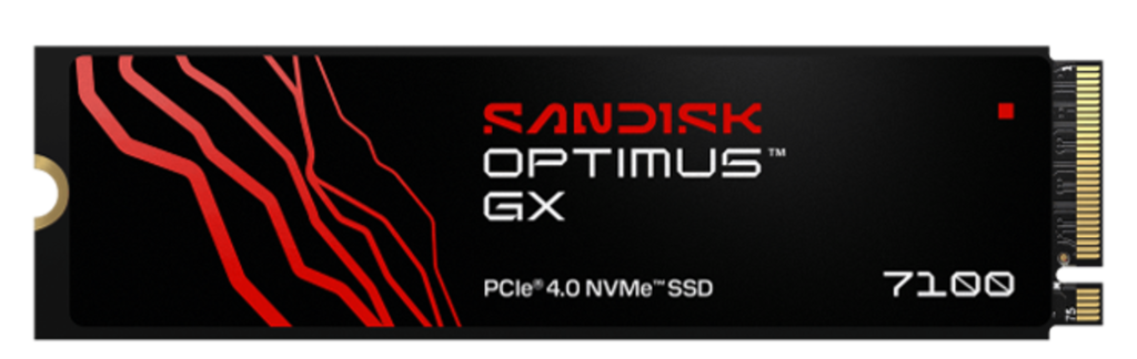 Sandisk Optimus GX 7100 SSD PCIe 4.0 NVMe para gaming